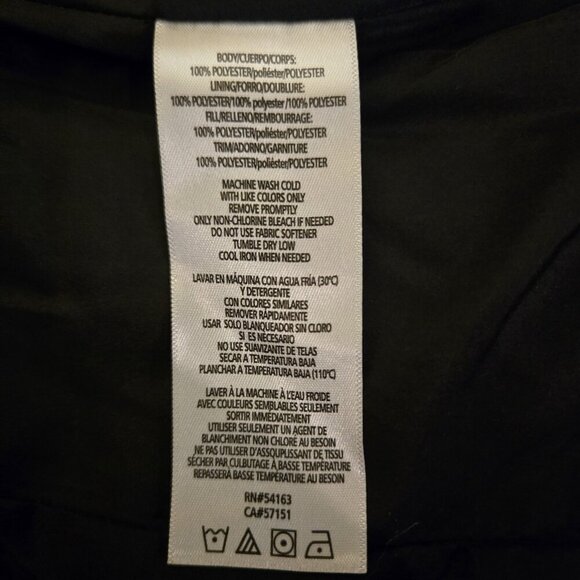 Calvin Klein PERFORMANCE Zip Up Black Quilted Vest Size Medium Security EUC - Picture 5 of 9